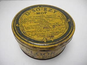 Vintage Original O-SO-EZY Floor Mop Tin Cleans-Dusts O-Cedar Corp. Chicago - Picture 1 of 9