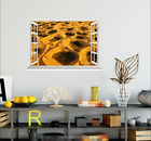 3D Desert Oasis 45 Otwarte okna WallPaper Mural Print Deco Carly