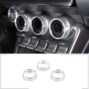 Alloy Air Condition Switch Knob Ring Cover Caps For T@yota 86/Sub@ru BRZ 2022-23 - Imagen 1 de 8