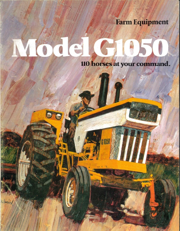White Farm Equipment Model G1050 Minneapolis Moline Color Brochure MM 110HP - Image 1 of 4