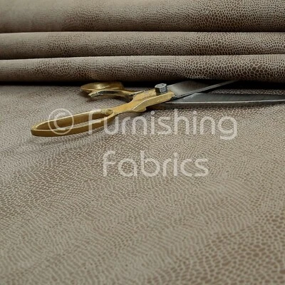 New Soft Feel Faux Leather Leatherte Faux Suede Python Pattern Upholstery Fabric - Image 1 of 4