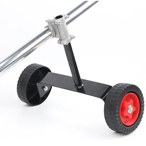 Adjustable Height Walk Behind String Trimmer Wheel for Weed Trimmer Grass Cutter - Picture 1 of 12