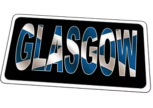 Glasgow Metal Sign Holiday Souvenir Metal Wall Plaque Hanging Gift Sign - Picture 1 of 1