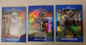 2007 Topps Chrome Football Blue Refractor.  Pick from drop down - Bild 1 von 1