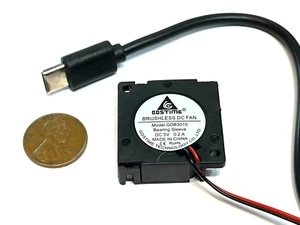 USB C Blower 5v 30mm x 10mm 3cm dc quiet Cooling Fan type C 3010  E35 - Picture 1 of 1