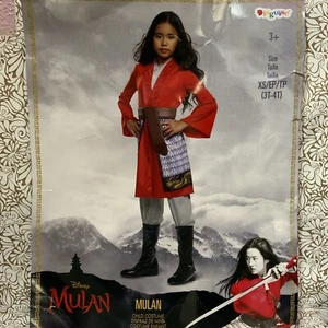 📀 Disney Mulan Child Costume 2 Piece - Size: XS (3T-4T) - Picture 1 of 5