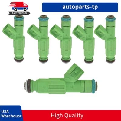 04861454AA 6x Fuel Injectors 812-12141 For 2001-2007 Dodge Caravan Grand 3.3L V6 - Image 1 of 4