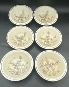 Bowls x 6 - W H Grindley & Co Pinwood Pine Cones 6" Collectable 1970's Vintage - Picture 1 of 8