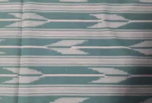34"x 43" 100% cotton, Marcus Bros. Textiles. Inc. Teal, arrows. - Picture 1 of 2