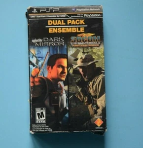 Dual Pack Syphon Filter Dark Mirror Socom US Navy Seals Fireteam Bravo PSP New - Bild 1 von 4