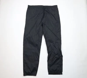 Vtg 90s USA Olympics Mens L Distressed Spell Out Nylon Windbreaker Pants Black - Picture 1 of 13