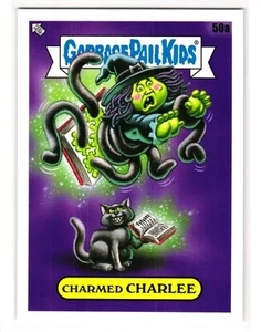 Charmed Charlee 2022 Garbage Pail Kids Bewitched Parody Sticker - Picture 1 of 2