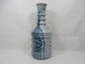 Vintage Jim Beam blau verwirbelt marmoriert grau Milchglas Schnaps Dekanter DRB-230 - Bild 1 von 7