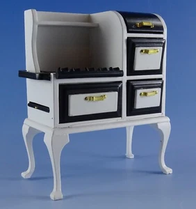 1920s Stove - Gas 1/12 scale Wooden Dollhouse Miniature D6269 Kitchen Range - Picture 1 of 8