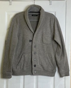 Vintage PACO RABANNE JACKET Casual Cardigan Buttons Front Sz Large Pockets Cozy - Picture 1 of 8