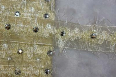 Cinta de organza amarilla de 3,3 yardas para pestañas Gimp estrás Foto 1 de 3