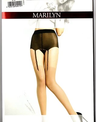 Damen Strumpfhose  in Straps-Overknee-Look 20 den von Marilyn transparent - Bild 1 von 4