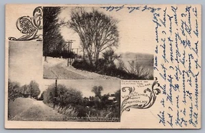 Winter Scenes Groton NY Tompkins County UDB Postcard I10 - Imagen 1 de 3