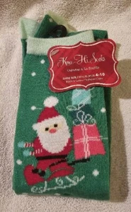 Christmas Socks Knee HI Santa - Picture 1 of 3