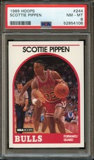 1989 Hoops #244 Scottie Pippen PSA 8 Bulls
