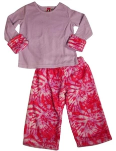 Up Past 8 Sara's Prints Girls Flame Resistant Fleece Sleep Pajama Set CLOSEOUT - Picture 1 of 3