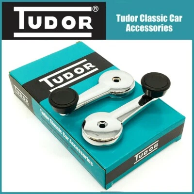 Pair Chrome Window Winder Handles - MGB, MIDGET, CLASSIC MINI CZA7109C - Image 1 of 4