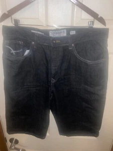 ECKO UNLIMITED MENS SIZE 34 RELAXED FIT BLACK DEMIN PREOWNED - Picture 1 of 2