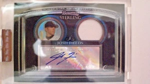 Josh Fields Bowman 2005 Sterling Black Game worn Jersey and Autogr.* RARE* 24/25 - Picture 1 of 1