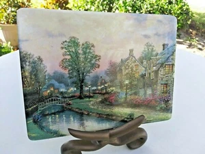 Lamplight Lane Thomas Kinkade Bradford Wechselplatte Wandkunst limitierte Ausgabe - Bild 1 von 5