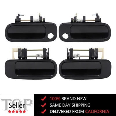 4x for 92-96 Toyota Camry Exterior Front Rear Left Right Outer Door Handles - Image 1 of 4