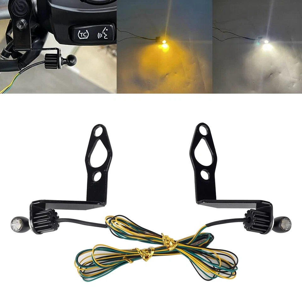 For Harley Sportster S 1250 RH1250S Mini Front LED Turn Signals Indicator Light - Image 1 of 4