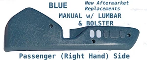 1990-1997 MERCURY COUGAR MANUAL LUMBAR BOLSTER RH PASSENGER SEAT PANEL TRIM BLUE - Bild 1 von 1