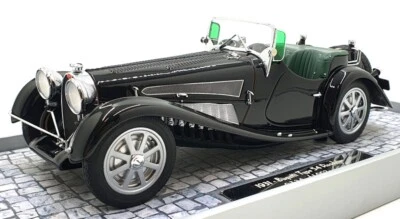 Minichamps 1/18 Scale Diecast 107 110160 Bugatti Type 54 Roadster 1931 - Black - Image 1 of 4