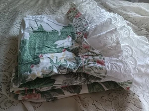 Vtg 4 Pc Martex Liberty of London Sheet Set Floral Ruffle Isabella 100% Cotton - Picture 1 of 12
