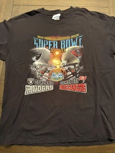 Vintage Oakland Raiders Tampa Bay Buccaneers Shirt Mens XL NFL Football Super - Picture 1 of 7