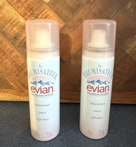 NEU Evian Vintage 2er Set Mineral Gesichtswasser Spray Reisegröße 1,7 Oz. - Bild 1 von 3