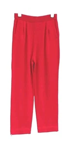 St John Collection Marie Gray Pants Sz 6 Red Santana Knit Dress Casual Slacks S - Picture 1 of 6