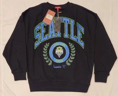 Mitchell & Ness Women's Seattle Sounders FC Crew 2.0 Sweatshirt Small New MLS - Image 1 of 4