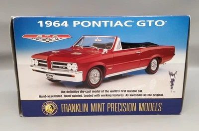 1964 Red Pontiac GTO 1:24 Scale Diecast By Franklin Mint Precision Models - Image 1 of 4