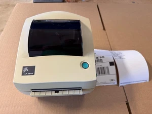 Zebra LP2844 Thermal Barcode Shipping Label Tag Printer 2844-20301-0001 USB 2844 - Picture 1 of 6