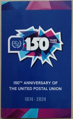Bután 150 años de presentación UPU carpeta recuerdo hoja y estampillas 2024-ZZIAA Foto 1 de 4
