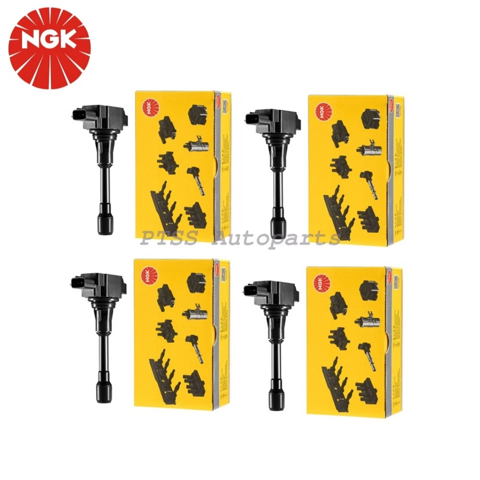 4pcs U5139 OEM NGK Ignition Coil For Nissan Cube Versa NP300 Rogue 2.5 Versa 1.6 - Image 1 of 4
