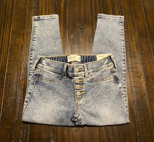 NWT Abercrombie Kids Mid-Rise Pull-On Jean Legging Pants Girls Size 7/8 Short - Picture 1 of 12