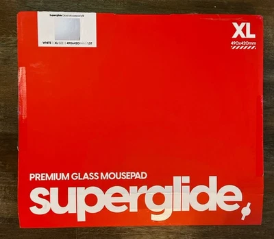 Pulsar Superglide Glass Gaming Mouse Pad  v2 XL White - Image 1 of 4