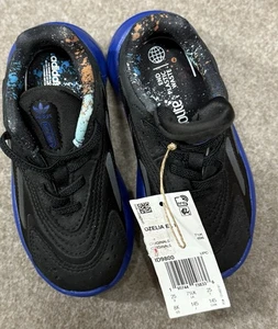 Adidas Ozelia kleine Kinderschuhe Core schwarz/blau Größe 8 neu mit Etikett B11 - Bild 1 von 6
