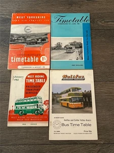2 LIBROS DE HORARIOS DE WEST YORKSHIRE 1 HALIFAX Y 1 WEST RIDING BUS (TODAS CON IMÁGENES) - Imagen 1 de 1