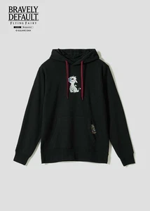 [Graniph] Felpa con cappuccio in pile Bravely Default / Octopath Traveler, nera, taglie SS-XL - Foto 1 di 10