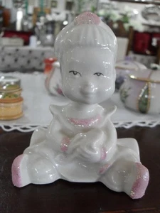 FIGURINA D'EPOCA IN PORCELLANA DI BAMBINA - VINTAGE CAPODIMONTE FIGURINE CHILD - Picture 1 of 4