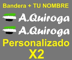 PEGATINA VINILO NOMBRE Y BANDERA EXTREMADURA STICKER BICI BIKE TEXTO EDITADO - Picture 1 of 1