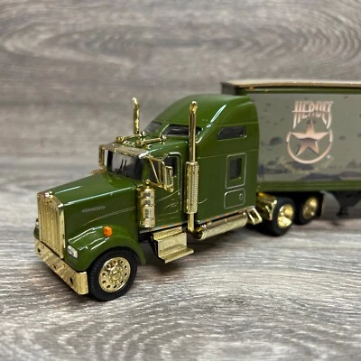 Tonkin Replica 1/53 Heros Series Gold KENWORTH W900L Sleeper Truck & Trailer Set - Image 1 of 4